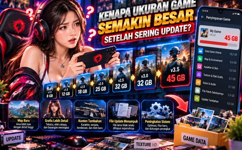 Kenapa Ukuran Game Semakin Besar Setelah Sering Update?